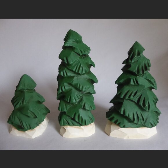 9” VINTAGE STUDIO G DAVID FRYKMAN STUDIO POLAR BEAR CHRISTMAS TREE FIGURE SET - Picture 11 of 16